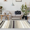 5' x 8' Gray Southwest Geometric Stain Resistant Area Rug