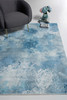 6' x 9' Blue Abstract Dhurrie Area Rug