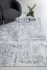 6' x 9' Gray Abstract Dhurrie Polyester Area Rug