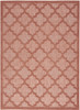 6' x 9' Orange Geometric Flat Weave Area Rug