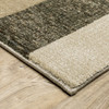 6' x 9' Brown and Ivory Geometric Power Loom Area Rug