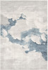 6' x 9' Gray & Ivory Abstract Dhurrie Rectangle Area Rug