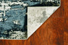 6' x 9' Polyester Silver Charcoal Area Rug