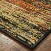 6' x 9' Gold and Slate Abstract Indoor Area Rug