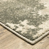 6' x 9' Beige & Grey Abstract Power Loom Stain Resistant Area Rug