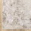 6' x 9' Beige Ivory Tan Grey and Brown Abstract Power Loom Stain Resistant Area Rug