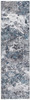 6' x 9' Blue and Gray Abstract Dhurrie Area Rug