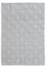 6' x 9' Gray Geometric Dhurrie Polyester Area Rug