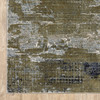 6' x 9' Blue and Green Abstract Power Loom Area Rug