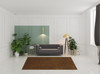 6' x 9' Brown Shag Tufted Handmade Stain Resistant Area Rug