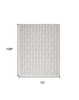6' x 9' Grey Floral Stain Resistant Non Skid Area Rug