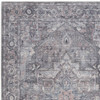 6' x 9' Grey Medallion Distressed Washable Area Rug