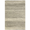 6' x 9' Grey Beige and Tan Abstract Power Loom Stain Resistant Area Rug