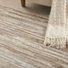 6' x 9' Brown Abstract Power Loom Area Rug