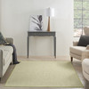 6' x 9' Green Geometric Power Loom Area Rug