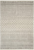 7' x 10' Gray Geometric Power Loom Area Rug