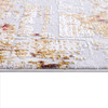 7' x 10' Abstract Beige and Gold Modern Area Rug