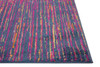 7' x 10' Blue & Pink Abstract Power Loom Area Rug
