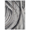7' x 10' Gray Abstract Dhurrie Area Rug