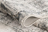 7' x 10' Gray and Ivory Abstract Distressed Area Rug