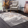 7' x 10' Beige Cobblestone Pattern Area Rug