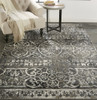 7' x 10' Gray Ivory and Taupe Abstract Stain Resistant Area Rug