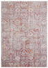 7' x 10' Pink Ivory and Gray Abstract Stain Resistant Area Rug