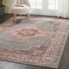 7' x 10' Gray Power Loom Area Rug