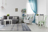 7' x 10' Polypropylene Blue Area Rug