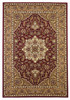 7' x 10' Polypropylene Red or Beige Area Rug