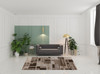 7' x 10' Brown Geometric Rectangle Polypropylene Area Rug
