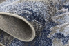 7' x 10' Blue Gray and White Abstract Area Rug