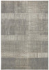 7' x 10' Gray and Ivory Abstract Stain Resistant Area Rug