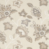 7' x 10' Beige Floral Stain Resistant Non Skid Polypropylene Area Rug