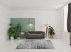 7' x 10' Grey Abstract Polypropylene Area Rug