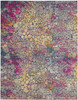 7' x 10' Pink and Ivory Coral Power Loom Area Rug