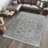 7' x 10' Grey Oriental Area Rug