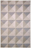 7' x 10' Beige Gray and Ivory Geometric Stain Resistant Area Rug