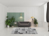 7' x 10' Grey Geometric Area Rug