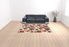 7' x 10' Multicolor Floral Stain Resistant Polypropylene Area Rug