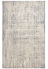 7' x 10' Ivory and Gray Abstract Stain Resistant Area Rug