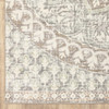 7' x 10' Ivory Grey Distressed Oversize Medallion Indoor Area Rug