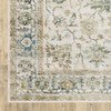 7' x 10' Ivory Oriental Printed Non Skid Area Rug