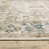 7' x 10' Ivory Oriental Printed Non Skid Area Rug