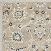 7' x 11' Beige or Grey Floral Vines UV Treated Indoor Area Rug