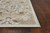 7' x 11' Beige or Grey Floral Vines UV Treated Indoor Area Rug