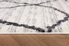 7' x 9' Gray and Black Modern Abstract Area Rug