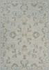 7' x 9' Blue and Ivory Wool Hand Tufted Area Rug