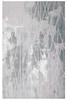 7' x 9' Blue and Gray Abstract Washable Non Skid Area Rug