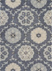 7' x 9' Blue and Gray Wool Hand Tufted Area Rug